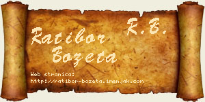 Ratibor Bozeta vizit kartica